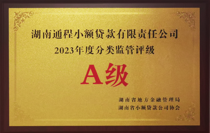 2023年度分类监管评级A级